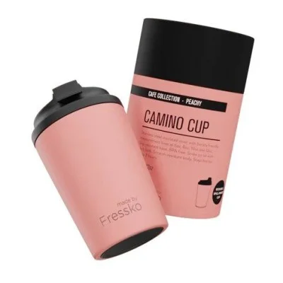 Fressko Camino 340ml / 12oz Cup - Stainless Steel - Peachy